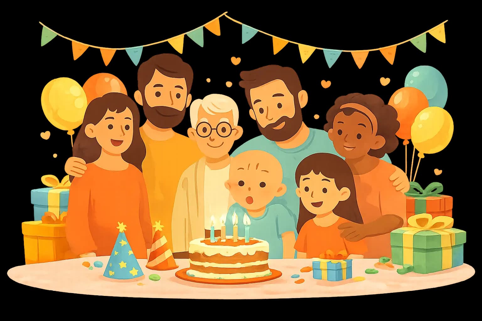 A family sharing gift ideas